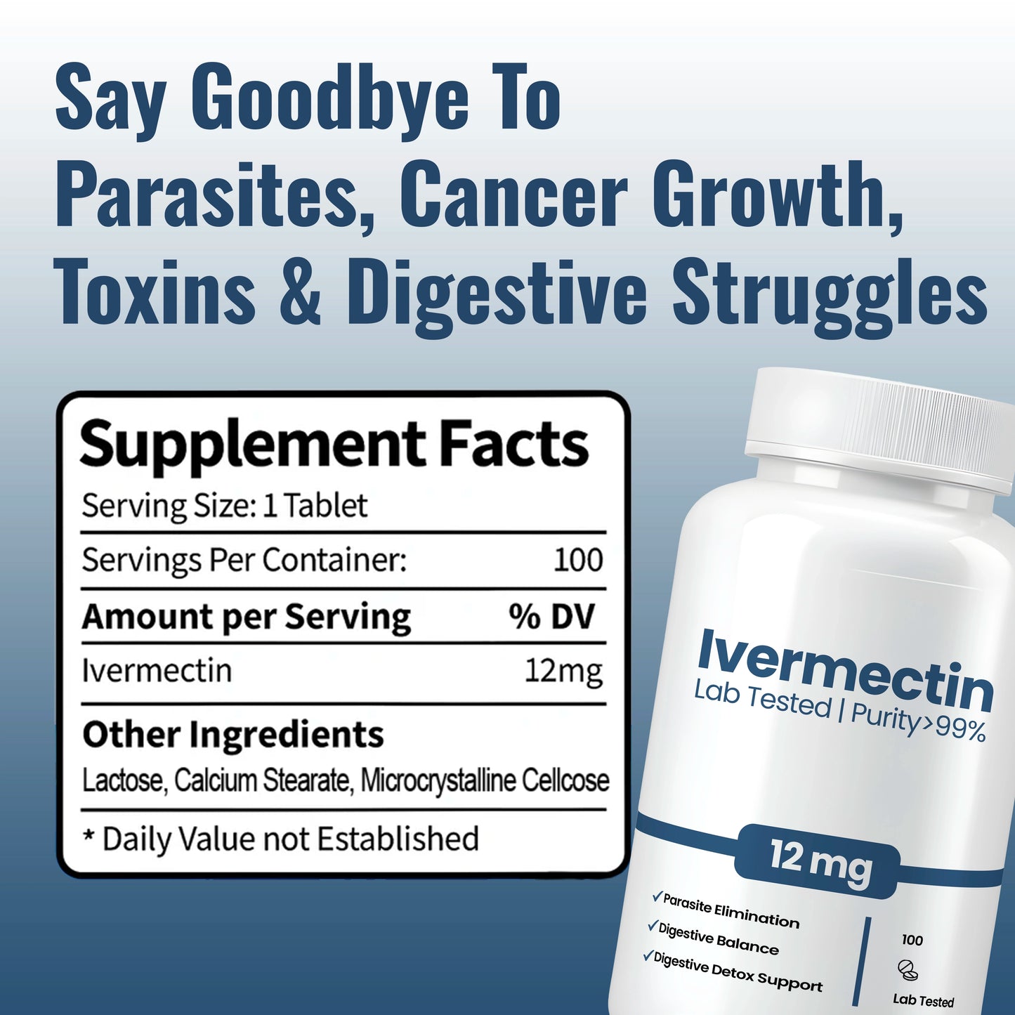 Ivermectin 12MG, 99% Purity VIP