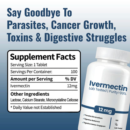 Ivermectin 12MG, 99% Purity VIP